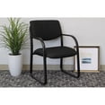 thumbnail image 1 of BOSS Office Fabric Upholstered Steel Frame Guest Arm Chair, 1 of 7