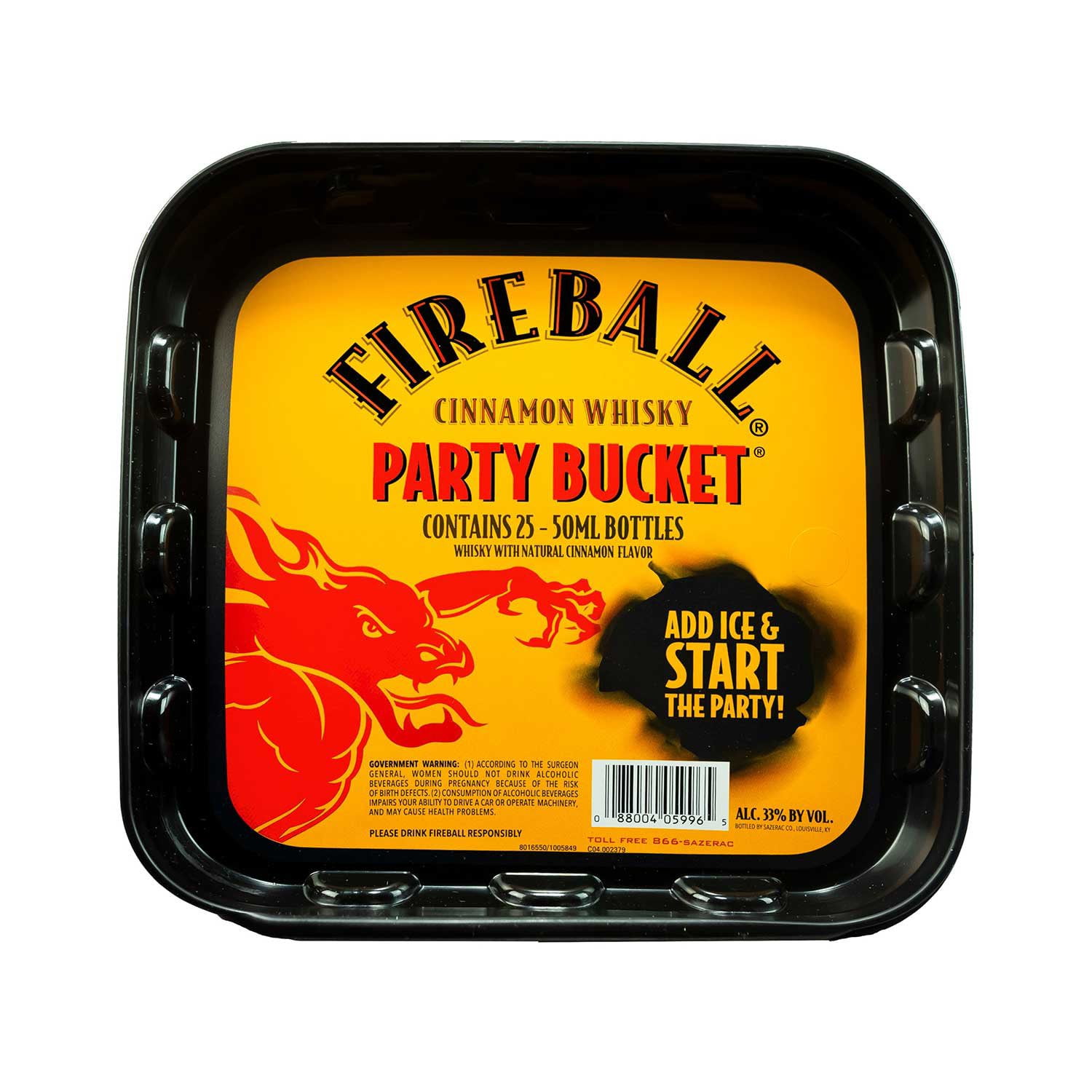 Fireball Square Party Bucket Whisky, 50 ml, 25 pk. - Samsclub.com