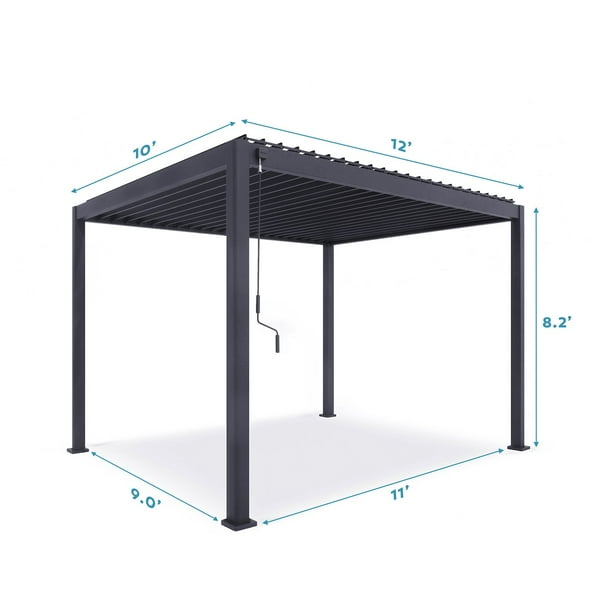 Mirador 10' x 12' 111SR Louvered Pergola - Samsclub.com
