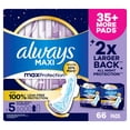 thumbnail image 9 of Always Maxi Overnight Pads with Wings, Size 5, 66 ct., 9 of 9