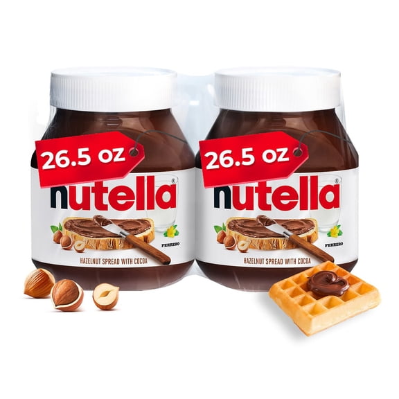 Nutella Hazelnut Spread with Cocoa, 26.5 oz., 2 pk.