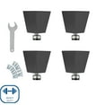 thumbnail image 2 of Seville Classics UltraHD 6" Tall Leveling Feet with Rubber Base, Set of 4 or 6, 2 of 5