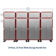 thumbnail image 2 of Seville Classics UltraHD 8-Piece Rolling Steel Garage Storage Cabinet With Stacker Set, 12 Feet Wide, 2 of 14