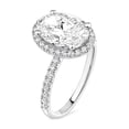 thumbnail image 7 of Lab Created Diamond 3.60 CT.T.W. Oval Cut Bridal Set, 7 of 8