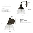 thumbnail image 4 of Hunter Cypress Grove Light Sconce Wall Light Fixture, Multiple Sizes, 4 of 7