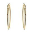 thumbnail image 4 of 1.00 CT. T.W. Round Cut Diamond Oval Hoop Earrings in 14K Gold, 4 of 6