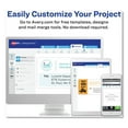 thumbnail image 5 of Avery Easy Peel White Address Labels w/ Sure Feed Technology, Laser Printers, 1.33 x 4, White, 5 of 9