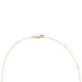 thumbnail image 3 of Baguette Cut Gemstone and 0.06 CT. T.W. Diamond Halo Pendant Necklace in 14K Gold, 3 of 5