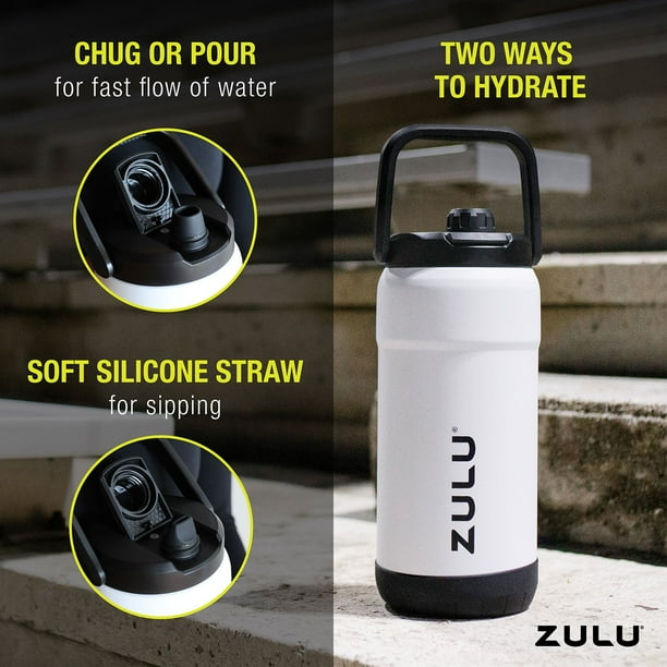 Zulu Mammoth 101oz Vacuum Triple Wall Insulated Large Stainless Steel Water  Bottle (Choose Color)