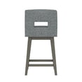 thumbnail image 14 of HH2 Home Upholstered Key Back Wood Adjustable Height Swivel Bar Stool, 14 of 19