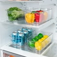 thumbnail image 1 of Smart Design 4 Pack Stackable Refrigerator Bin with Handles, 1 of 7