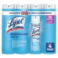 thumbnail interactive-video image 1 of Lysol Disinfectant Spray, Crisp Linen (4 pk., 19 oz. each), 1 of 8