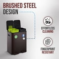 thumbnail image 4 of Simpli-Magic 16 Gallon (30L x 30L) Dual Compartment Step Trash Can, Multiple Colors – Kitchen Garbage Can with Slow-Close Lids – Waste & Recycling Bins, Odor Control, Hands-Free, Easy to Clean, 4 of 5
