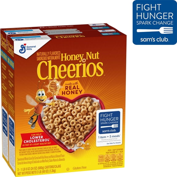 Honey Nut Cheerios Cereal, 48 oz.
