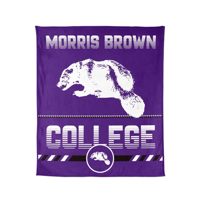 Logo Brands Morris Brown College Wolverines 60"x70" Super Plush Blanket