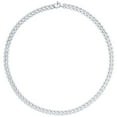 thumbnail image 3 of Amethyst & White Topaz Panther Chain Necklace in Sterling Silver, 3 of 7