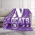thumbnail image 2 of Logo Brands Northwestern Wildcats 60"x70" Super Plush Blanket, 2 of 7
