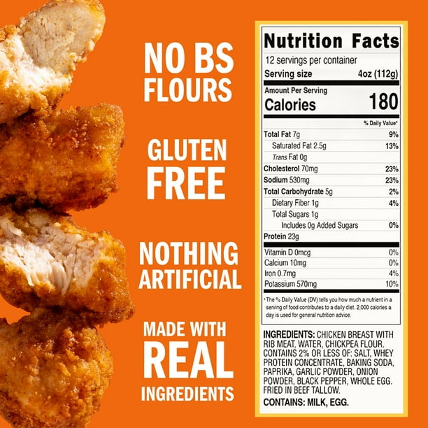 Breast Chunks Calories In Oz Breaded Chicken Breast Crispy Chicken