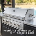 thumbnail image 2 of Backyard Discovery Luxury Galvanized Steel Covered Outdoor Kitchen w/ Grill & Pizza Oven, 2 of 26