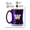 thumbnail image 3 of Logo Brands Washington Huskies 14oz Relief Mug Set, 3 of 5