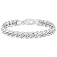 thumbnail image 1 of Italian Sterling Silver Polished Cuban Chain Bracelet, 1 of 3