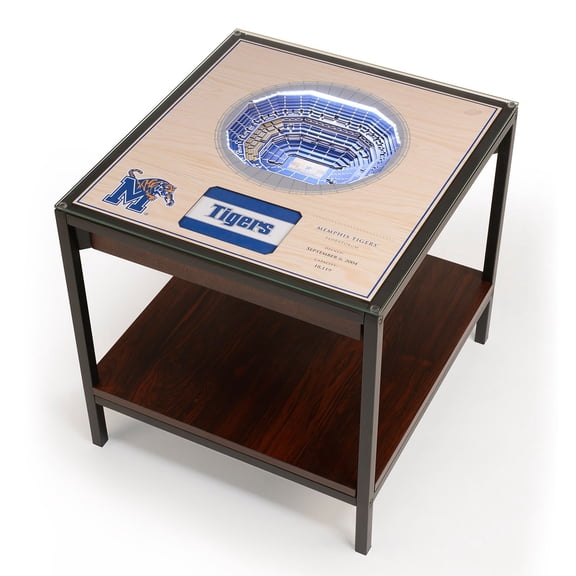 YouTheFan Memphis Tigers Basketball Lighted Stadium End Table