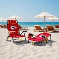 thumbnail image 2 of Logo Brands Kansas City Chiefs Reclining Beach Chair, 2 of 6