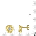 thumbnail image 3 of 0.10 CT. T.W. Diamond Love Knot Earring in 14K Gold, 3 of 4