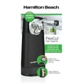 thumbnail image 8 of Hamilton Beach 76611FG FlexCut Electric Can Opener, Cordless & Rechargeable, Black with Chrome Accents, 8 of 8