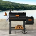 thumbnail image 1 of Member's Mark 35" Barrel Grill With Offset Smoker, 1 of 8