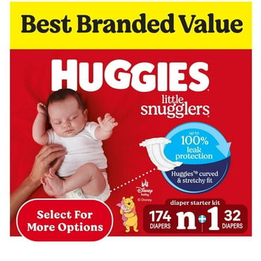 Huggies Little Snugglers Baby Diapers, Sizes Newborn-2