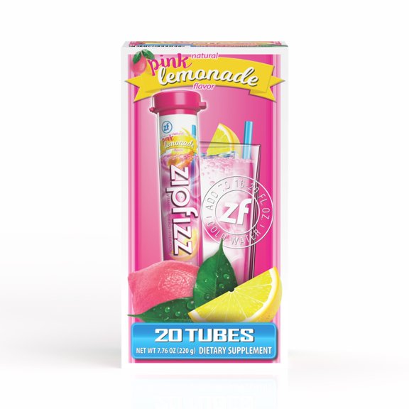 Zipfizz Energy Multi-Vitamin Hydration Drink Mix, Pink Lemonade, 20 ct.