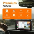 thumbnail image 2 of Rexing CPDuo-7 CarPlay/ Android Auto Console with Dash Cam, 2 of 7