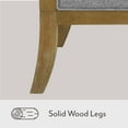 thumbnail image 5 of Member's Mark Savannah Cream Fabric Wood Trim Accent Chair, 5 of 9