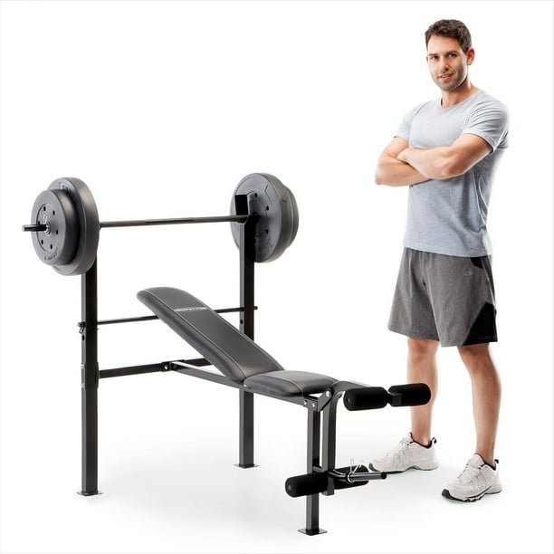 Competitor Standard Adjustable Bench with 80 Weight Set