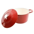 thumbnail image 4 of Martha Stewart 4-Quart and 7-Quart Enamel on Cast Iron Dutch Ovens, 2 Pack (Assorted Colors), 4 of 8