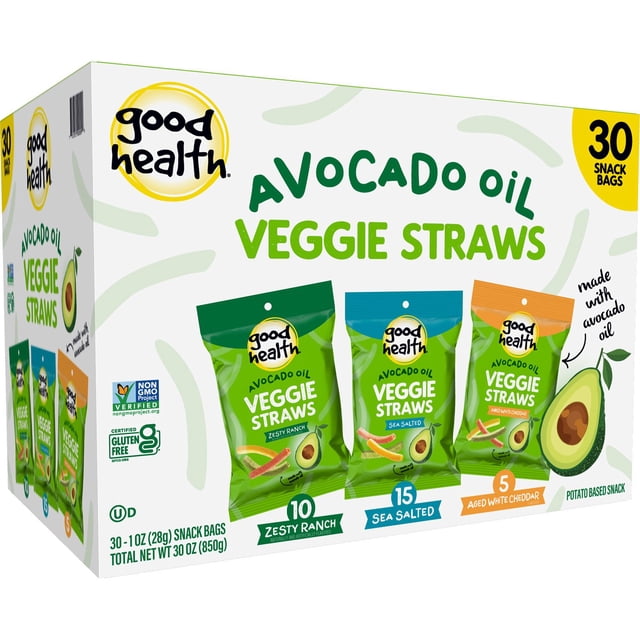 Good Health Veggie Straws Avocado Oil Variety Pack, 30 pk.