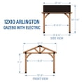 thumbnail image 9 of Backyard Discovery 12' x 10' Brookdale Gazebo with PowerPort, 9 of 11