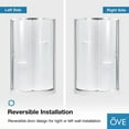 thumbnail image 18 of Breeze 34” x 34” x 77” Corner Shower Kit with Clear Glass, Walls, Base and Hardware, 18 of 21
