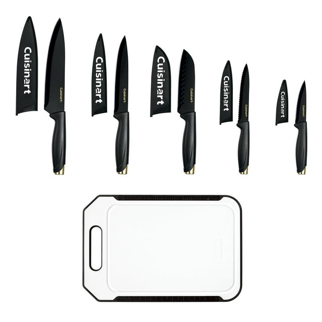 Cuisinart Advantage 11-Piece Ceramic Knife Set with Cutting Board, Assorted Colors