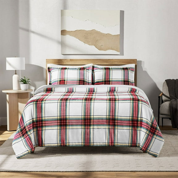 Member's Mark 3-Piece Plush Comforter Set, Assorted Sizes