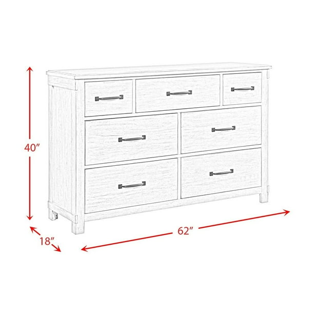 Society Den Jack 7-Drawer Dresser, Walnut - Samsclub.com