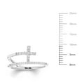 thumbnail image 5 of 0.16 CT. T.W. Diamond Cross Ring in Sterling Silver, 5 of 5
