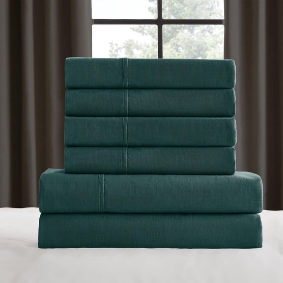 Member's Mark Washed Cotton Textured Sheet Set, Assorted Sizes