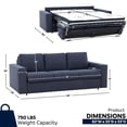 thumbnail image 7 of Stearns & Foster Turnberry Queen Sofa Bed with 5" Memory Foam Mattress, 7 of 9