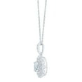 thumbnail image 2 of 1.25 CT. T.W. Oval Cut Halo Diamond Pendant Necklace in 14K Gold, 2 of 4
