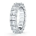 thumbnail image 2 of Lab Created White Sapphire Eternity Band in 14K Gold, 2 of 10