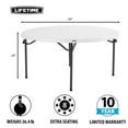 thumbnail image 2 of Lifetime 60" Round Commercial Grade Nesting Folding Table, 2 of 12