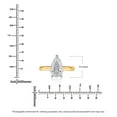 thumbnail image 4 of Lab Created Pear Cut Solitaire Diamond Ring In 18K Gold, 4 of 7