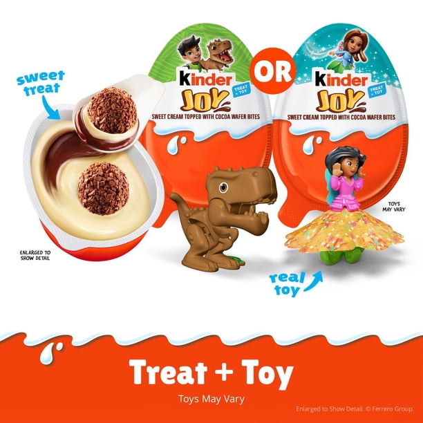 Kinder Joy Everyday White Chocolate Surprise Egg, 0.7 oz., 20 pk